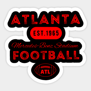 Atlanta Football Vintage Style Sticker